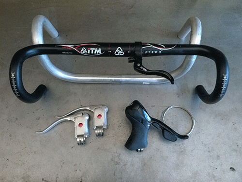 v brake levers with road calipers